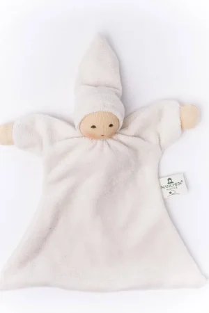 Nänchen Natur Knuffelpopje Nuckel ecru - speenknuffel Fabrieksprijs