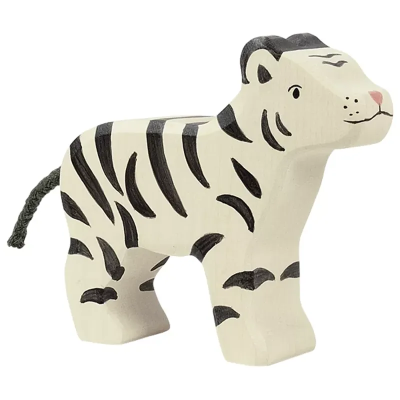 Holztiger houten witte tijger 9 x 2,3 x 8 cm Veilige Betaling
