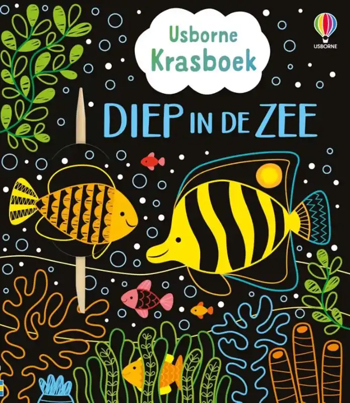 Bestel Nu Usborne Krasboek: Diep in de zee, vanaf 6 jaar
