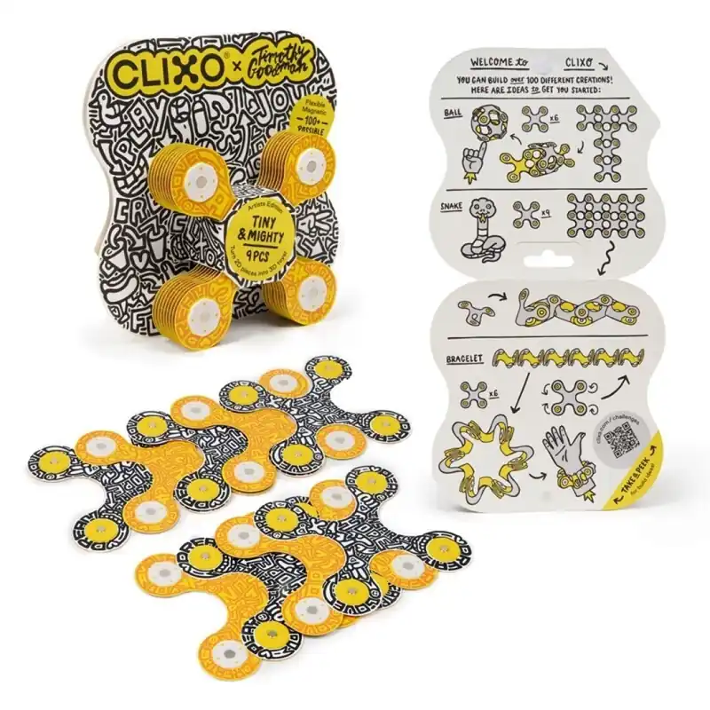 Gecertificeerd Clixo Tiny & Mighty Artist Edition magnetische bouwset 9 stuks