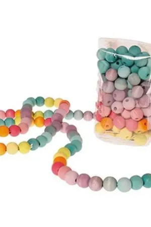 Hoge Kwaliteit Grimms Houten kralen pastel 12mm -120 stuks
