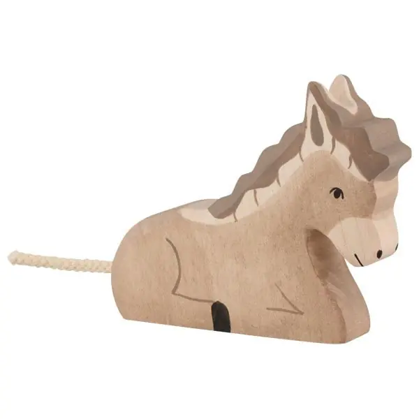 Holztiger houten ezel liggend 10,5 cm Superprijs