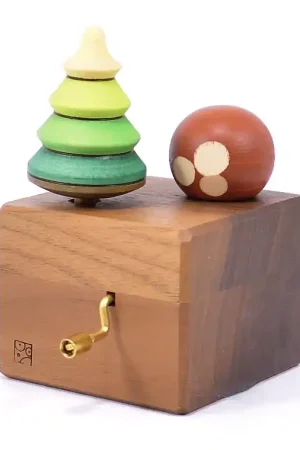 Speeldoosje met twee tollen met slaapliedje Lalelu Speciale Aanbieding