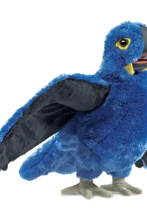 Folkmanis - handpop blauwe ara papegaai Seizoensaanbieding