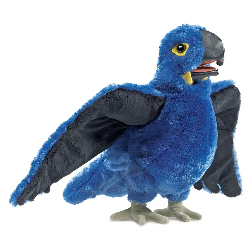 Folkmanis - handpop blauwe ara papegaai Seizoensaanbieding