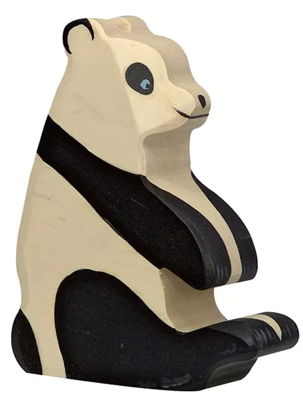 Nu Kopen Holztiger houten pandabeer zittend 10 cm