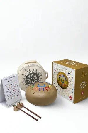 Alleen Vandaag Tambú 8 - mat gouden tongdrum - handpan 11 noten met toebehoren
