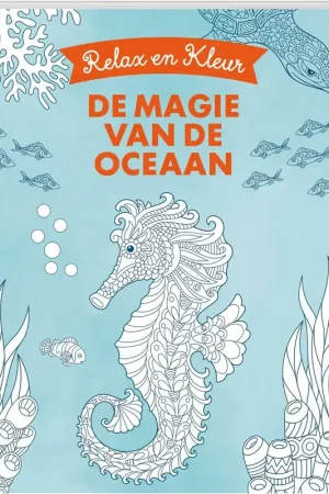 Relax & Kleur – De magie van de oceaan | Kleurboek voor kinderen en volwassenen Weekendaanbieding