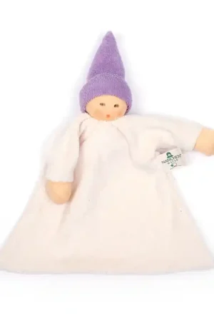 Meest Verkocht Nänchen Natur Knuffelpopje Nuckel lila - speenknuffel