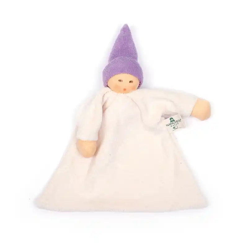 Meest Verkocht Nänchen Natur Knuffelpopje Nuckel lila - speenknuffel