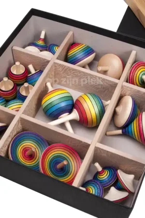 Laatste Versie Mader educatieve set tollen met tolbord 25cm - 26 stuks