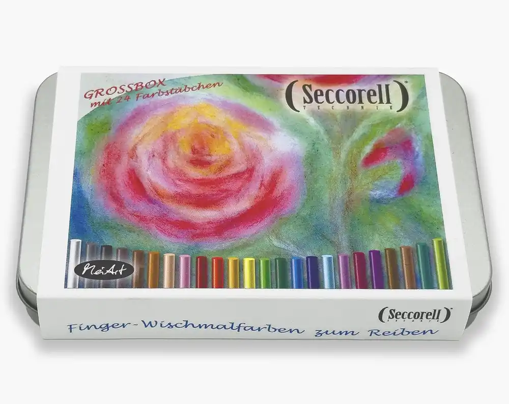 Hete Deal Seccorell Studio complete set met 24 pigmentstiften in metalen doos