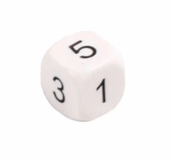 Uitverkoop Dobbelstenen nul tot en met vijf 0-5