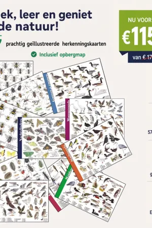 57 herkenningskaarten in opbergmap van Tringa Weekendaanbieding