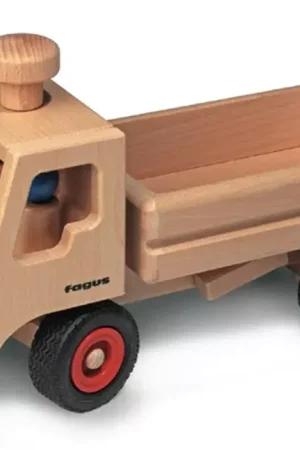 Fagus bestuurbare kiepvrachtwagen met 2 poppetjes Beste Prijs