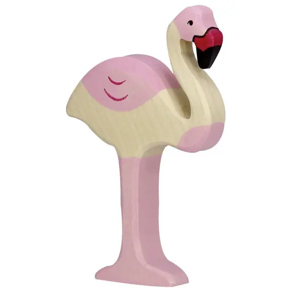 Hete Deal Holztiger houten flamingo 7,5 cm