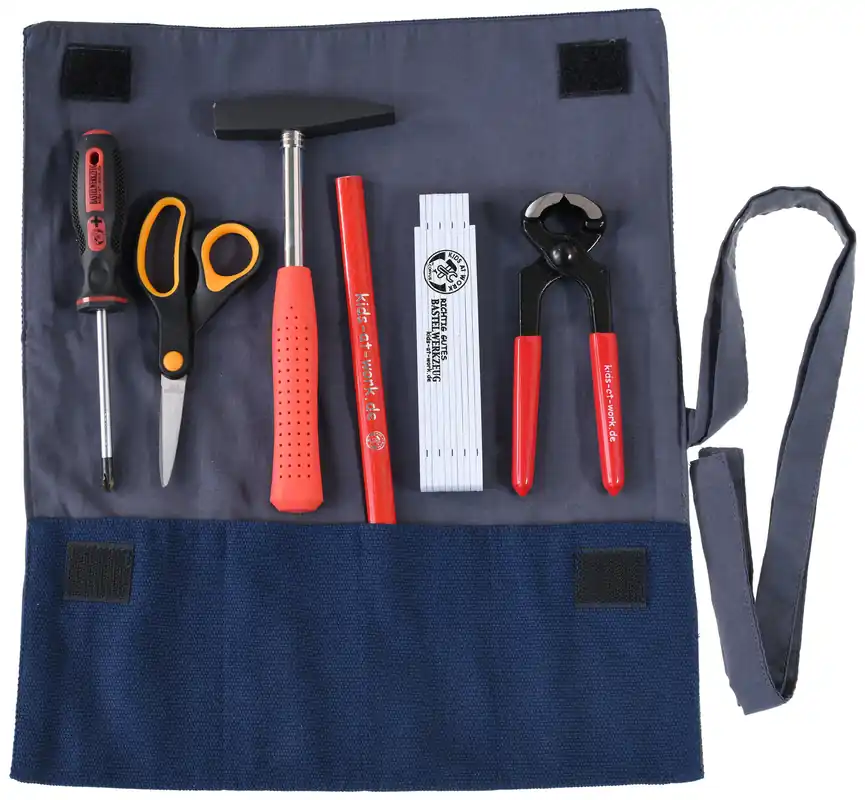 Speciale Aanbieding Kids at Work Kindergereedschap etui gevuld - klein