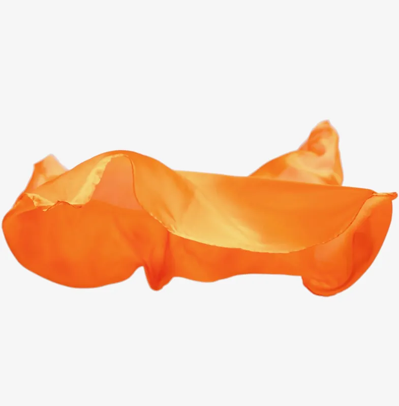 Sarah's Silks oranje zijden speeldoek Populair