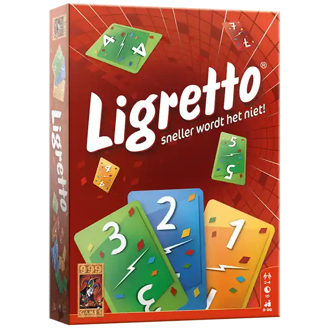 Veilige Betaling 999 Games Ligretto rood, vanaf 8 jaar