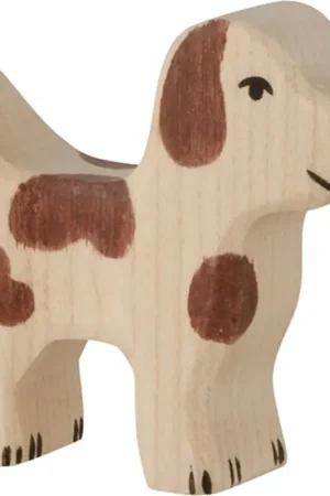 Holztiger houten boerderijhond klein 6 cm Favoriet