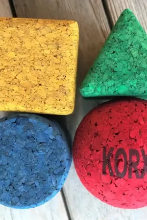 Korxx geo set gekleurd - 4 vormenblokjes Betrouwbaar