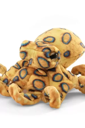 Folkmanis vingerpopje blauw geringde octopus Dagaanbieding
