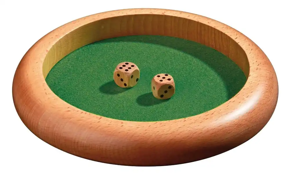Uitverkoop Dobbelsteenbak met vilten inleg 22 cm