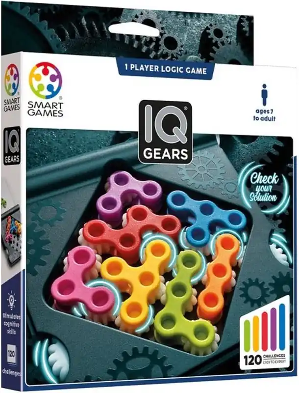 Smartgames IQ Gears - denkspel met radars Nu Kopen