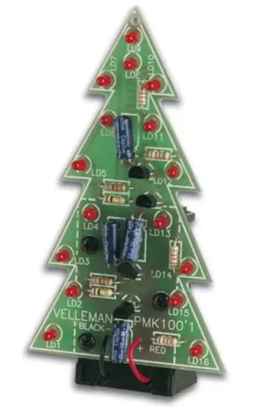 Gratis Retour Kerstboom soldeerkit met knipperende leds