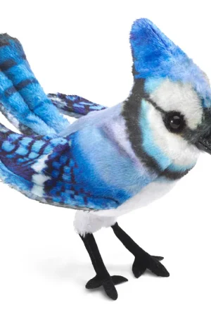 Merkproduct Folkmanis vingerpop Blauwe Gaai