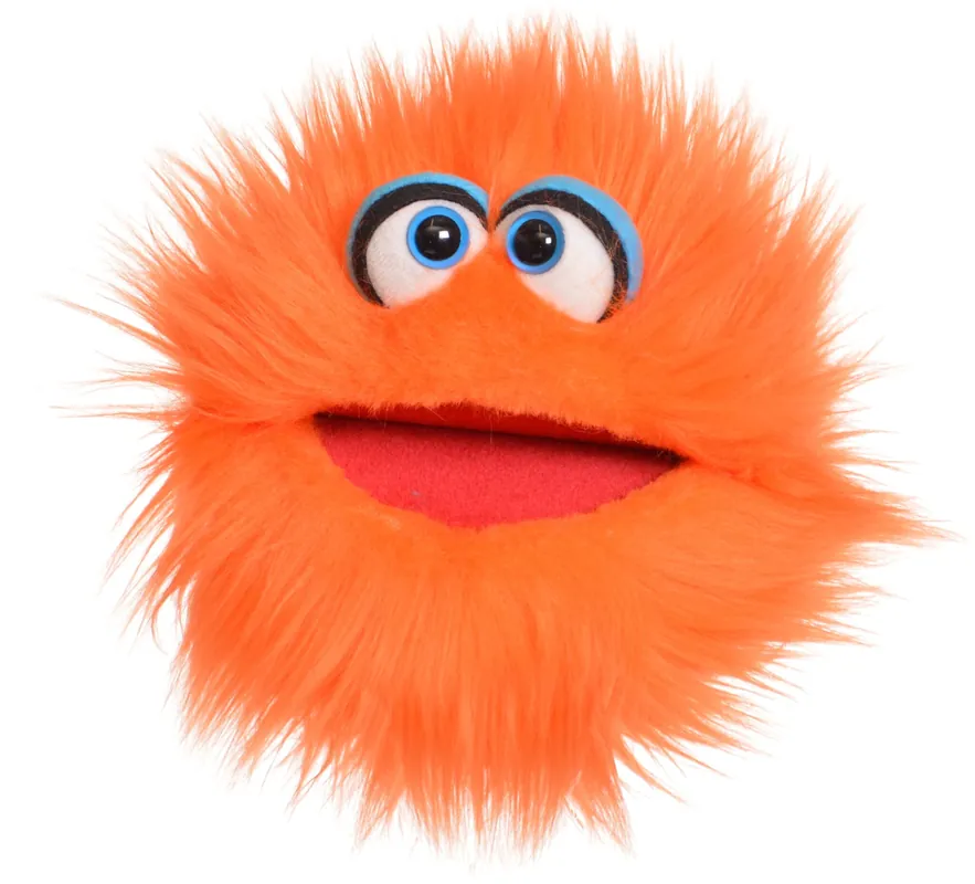 Kletskop Klops oranje 20 cm met beweegbare mond Lage Prijs