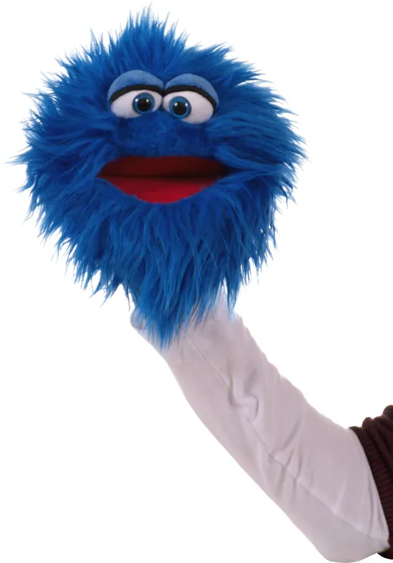 Kletskop Quackelfritze blauw 20 cm met beweegbare mond Tijdelijk Beschikbaar