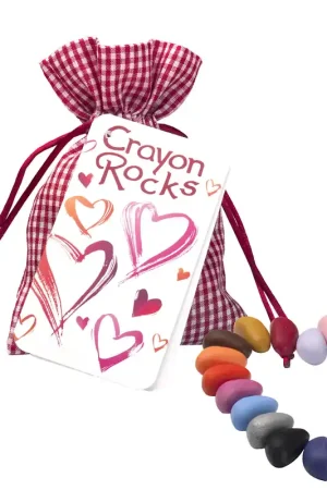 Tijdelijk Beschikbaar Crayon Rocks Heart bag - 20 sojawas pengreepkrijtjes