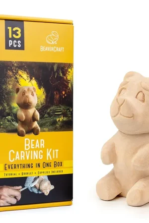 Beavercraft Complete houtsnijset Beer - voor beginnende houtsnijder Beperkte Voorraad