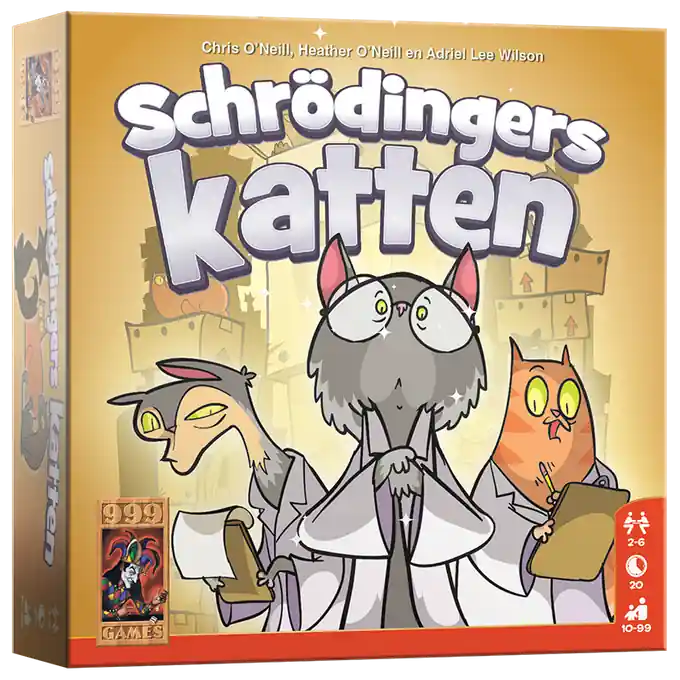 999 Games Schrödinger's katten, vanaf 10 jaar Beperkte Voorraad