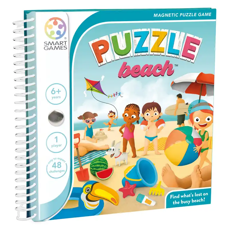Korting Smartgames magneetpuzzel beach, vanaf 6 jaar