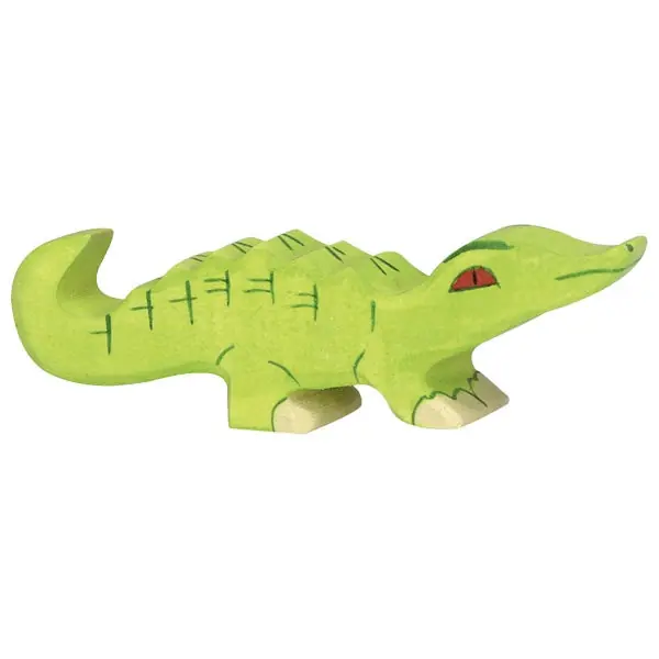 Rechtstreeks Van De Fabrikant Holztiger houten krokodil klein 10,5 cm