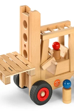 Fagus bestuurbare vorkheftruck met pallet en 2 poppetjes Beste Prijs