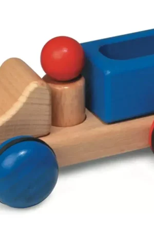 Tijdelijk Beschikbaar Fagus mini-vrachtauto met laadbak en poppetje