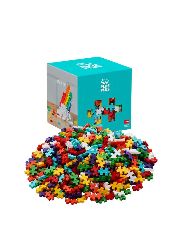 Plus-Plus Regenboog Color Mix met 600 bouwstenen Weekendaanbieding