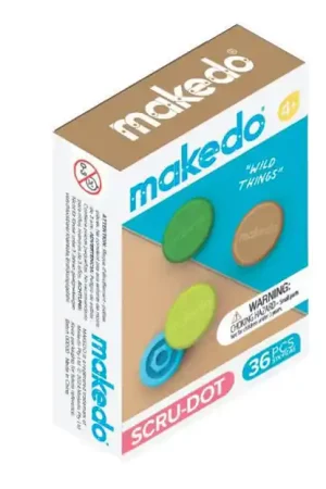 Actieprijs Makedo Doppen 36 stuks – Geelgroen Groen Bruin