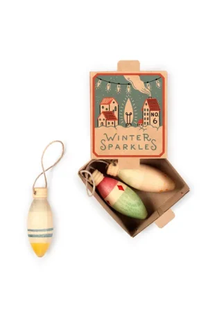 Grapat Nº 6 Winter Sparkles - houten ornamenten Finale Uitverkoop