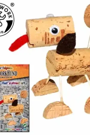 Exclusieve Aanbieding Kids at Work DIY kurk hondje