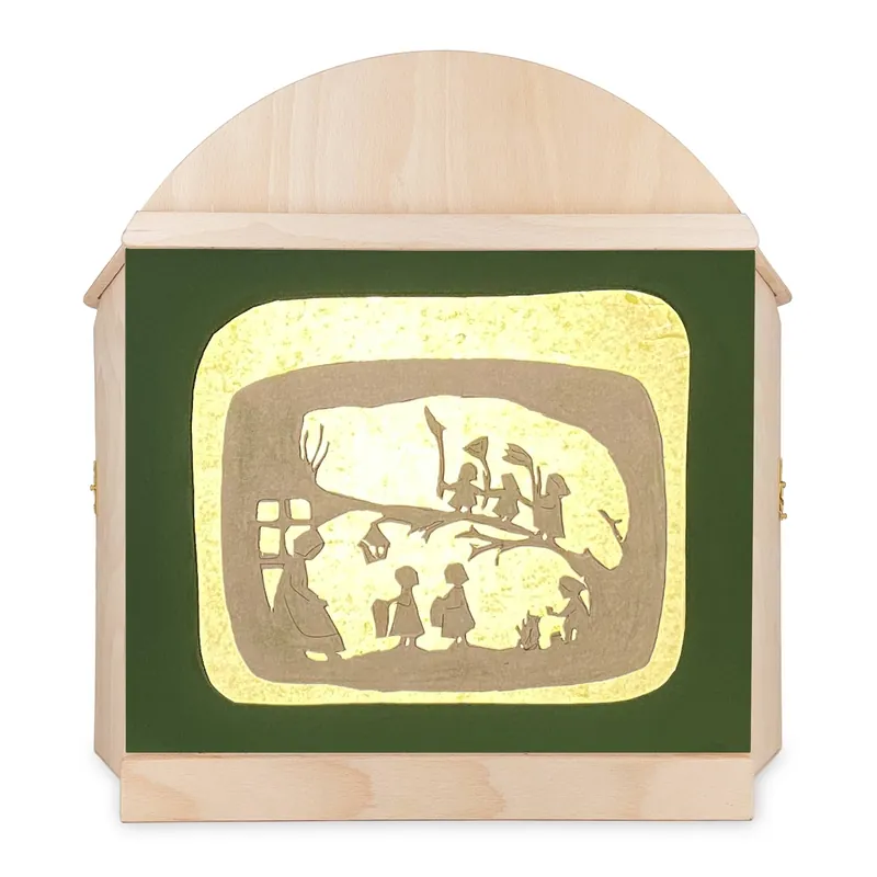Dagaanbieding Seccorell houten tafelpodium voor lichtbeelden en vertelplaten