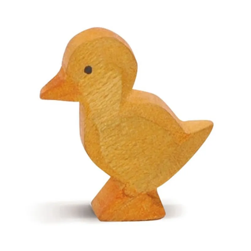 Op = Op Ostheimer Eendenkuiken als houten watervogel voor open spel