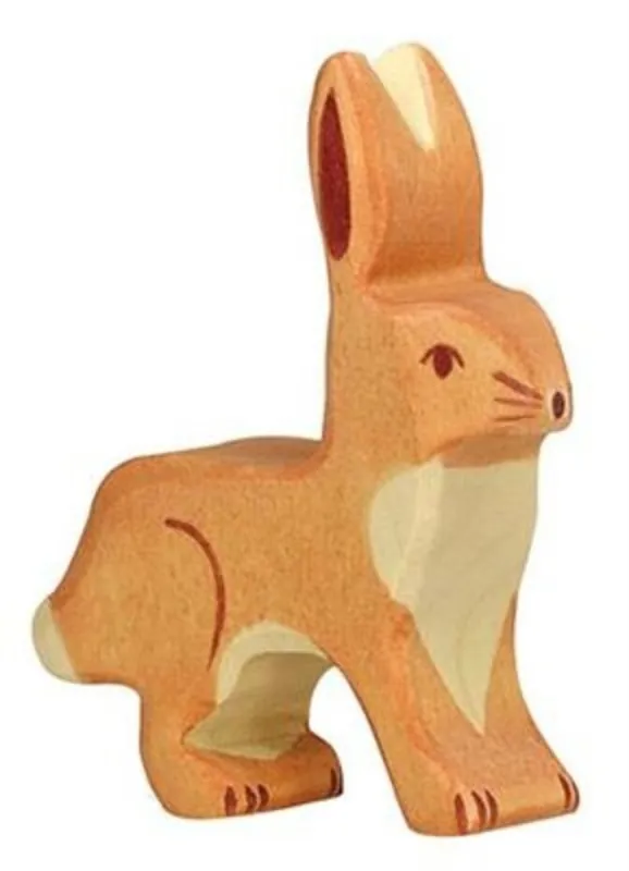 Laatste Kans Holztiger houten haas rechtopstaande oren 7,5 cm