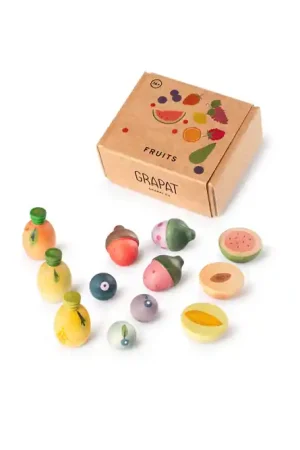 Grapat houten fruit - 12 houten onderdelen Rechtstreeks Van De Fabrikant