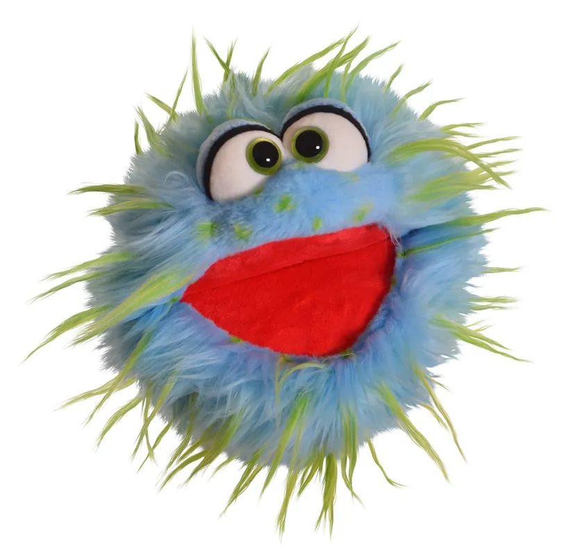 Goedkoop Kletskop Sutsche blauw groen 20 cm met beweegbare mond