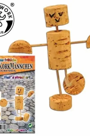 Kids at Work DIY kurk mannetje - poppetje Direct Beschikbaar