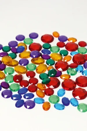Beste Prijs Grimm's Acryl glitterstenen - 100 steentjes